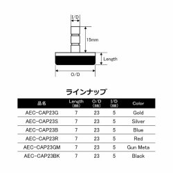 画像3: ＪＵＳＴＡＣＥ  アルミエンドキャップ ＡＥＣ