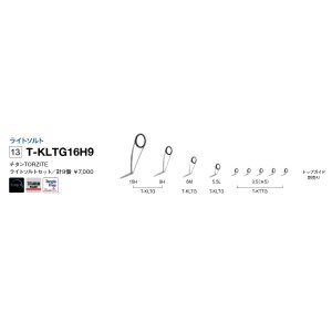 画像: Fuji 富士工業 Ｔ-ＫＬＴＧ１６Ｈ９ チタンTORZITE メバリングセット