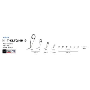 画像: Fuji 富士工業 Ｔ-ＫＬＴＧ１６Ｈ１０ チタンTORZITE エギングセット