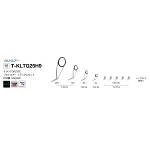 画像: Fuji 富士工業 Ｔ-ＫＬＴＧ２５Ｈ９ チタンTORZITE シーバスセット