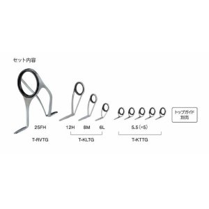 画像: Fuji 富士工業  Ｔ-ＲＶＴＧ２５ＦＨ９  チタンTORZITE フラットフィッシュセットセット
