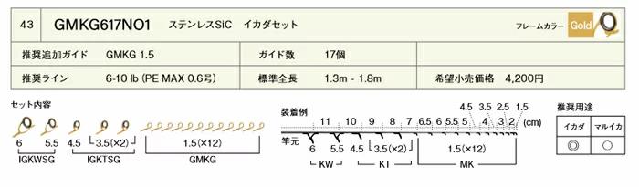 画像1: Fuji 富士工業 ＧＭＫＧ６１７ＮＯ１ ステンレスSiC イカダセット