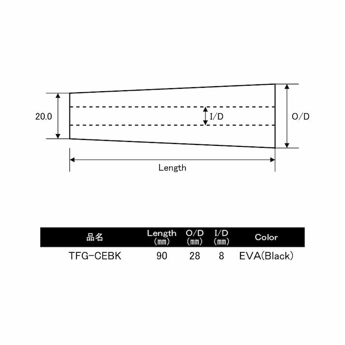 画像3: ＪＵＳＴＡＣＥ  マルチグリップＣ (90mm)  ＴＦＧ-ＣＥＢＫ  ＴＦＧ-ＣＣ